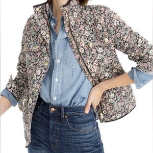 J. Crew Liberty of London Quilted Downtown Field Jacket